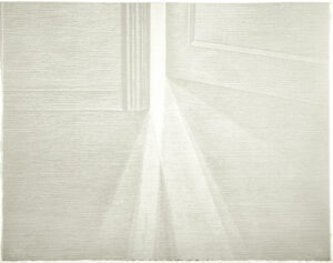 Passage Pandora 2 - Xilografia Papel Rives gris - 38,5 x 48,5 cm - 2023