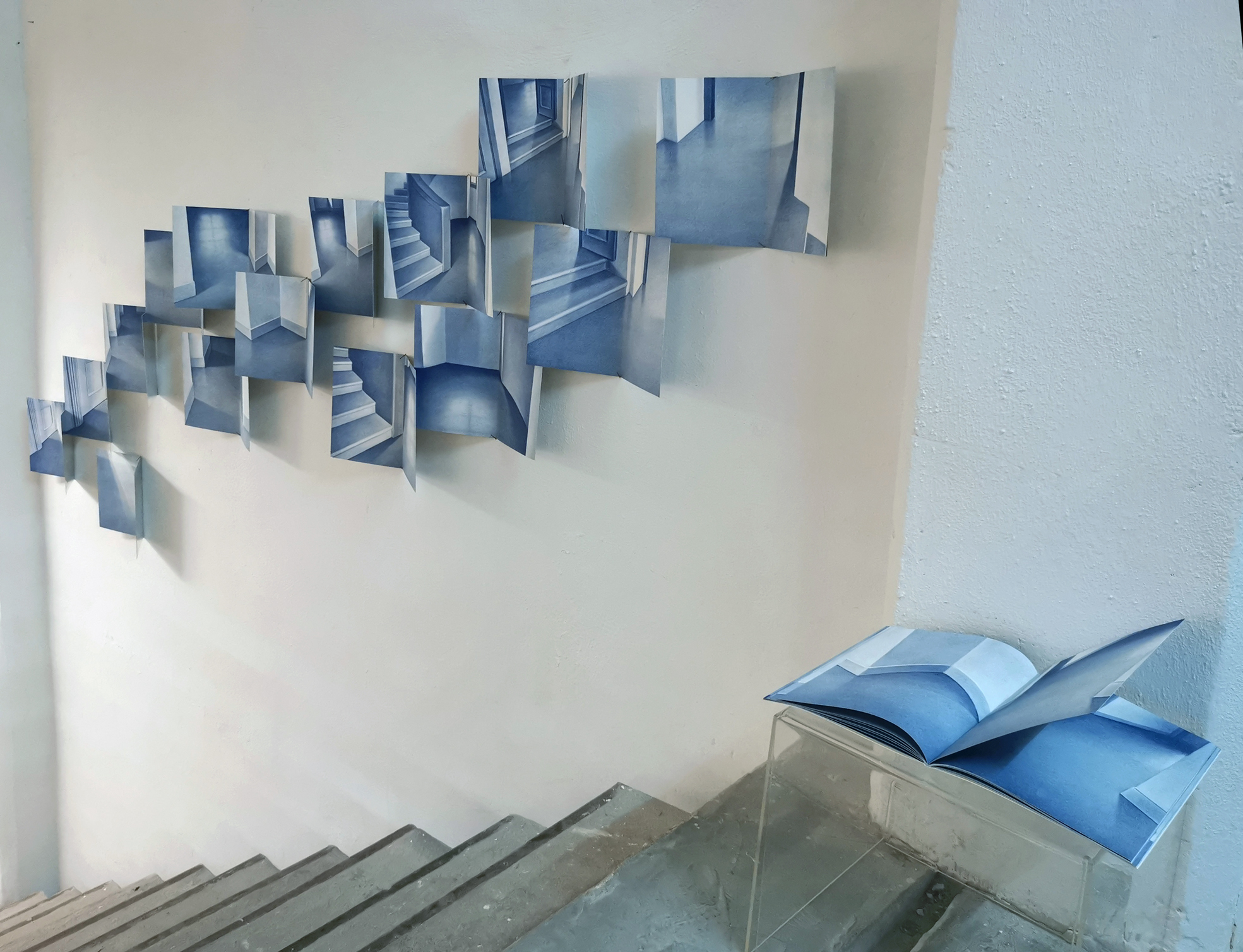 Pliegos del libro "Passage". Risografía. 26x33cm. Exposición Factoría La Habana 2024