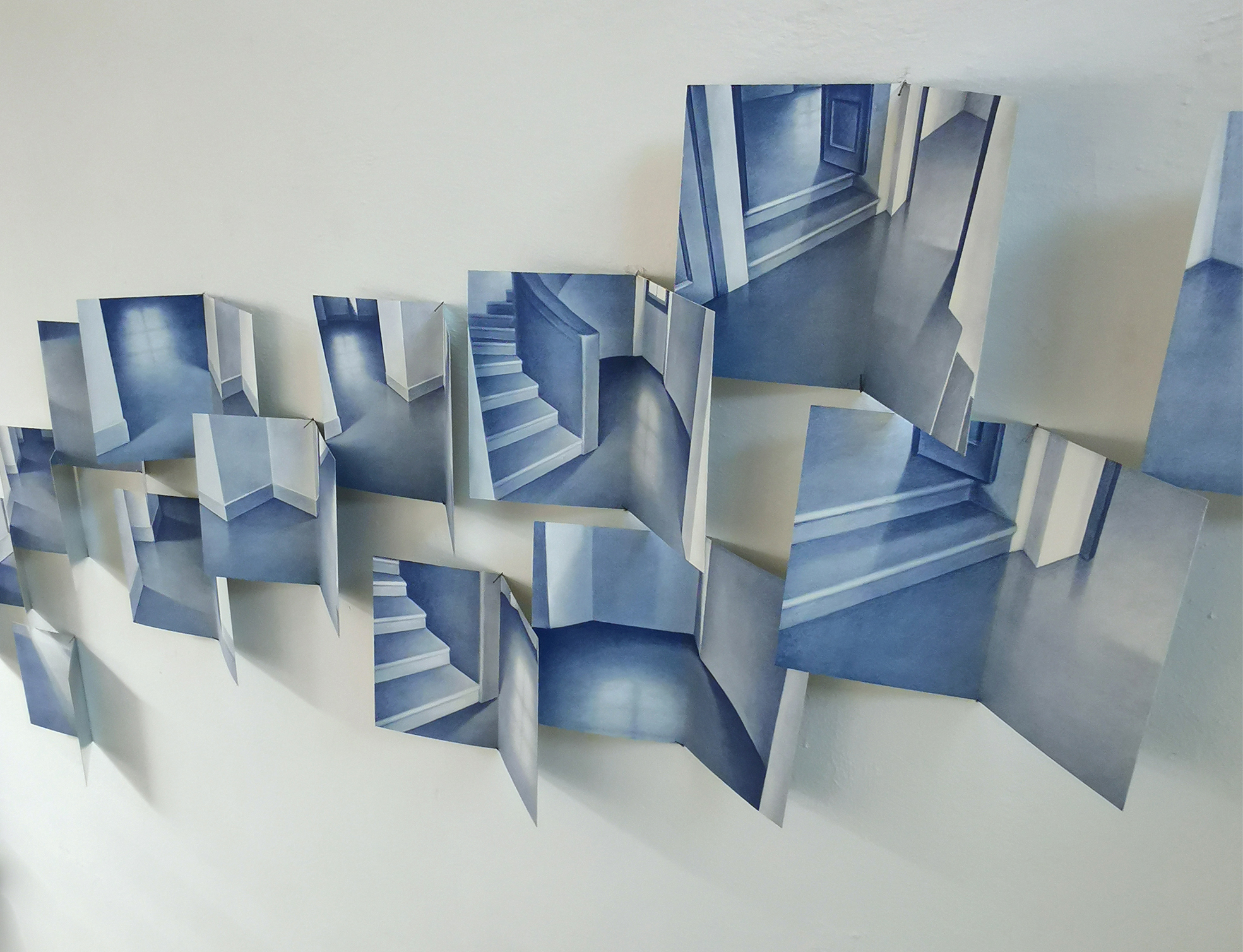 Pliegos del libro "Passage". Risografía. 26x33cm. Exposición Factoría La Habana 2024