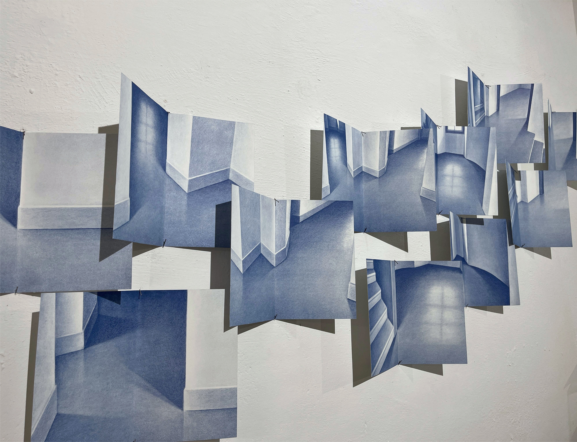 Pliegos del libro "Passage". Risografía. 26x33cm. Exposición Factoría La Habana 2024