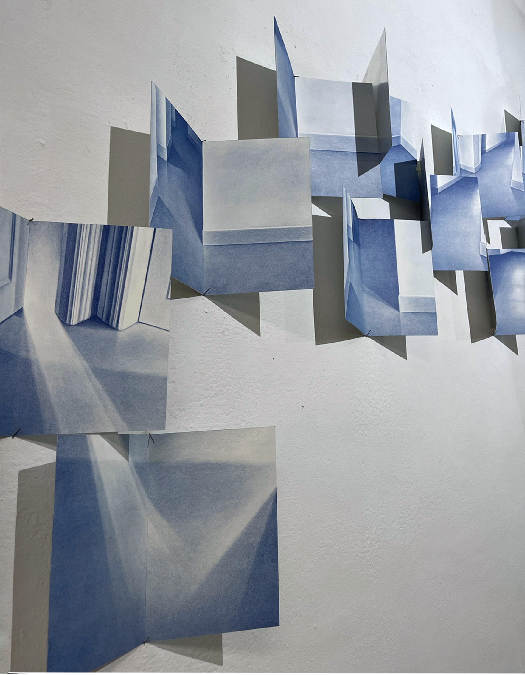 Pliegos del libro "Passage". Risografía. 26x33cm. Exposición Factoría La Habana 2024