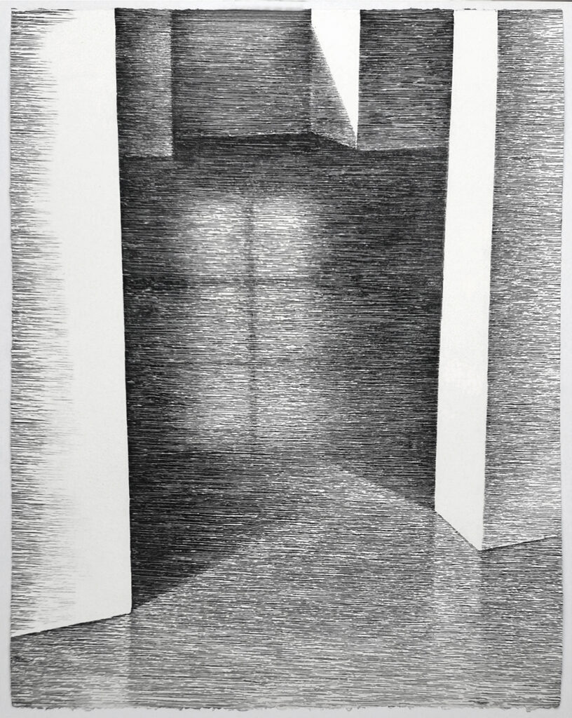 Passage Ventana - Xilografía 48 x 38 cm - 2020