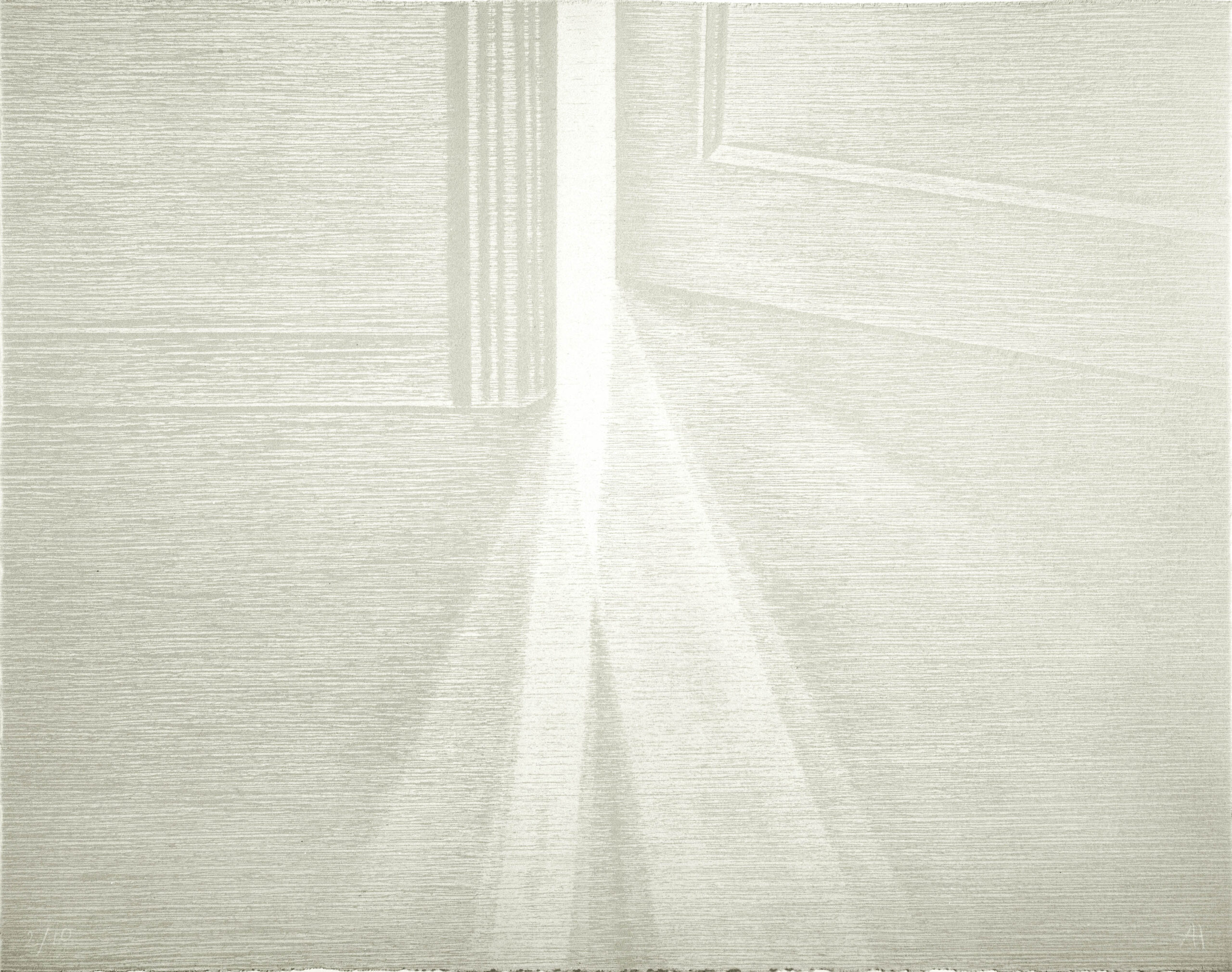 2023. Xilografía. Papel gris. 38,5 x 48,5 cm