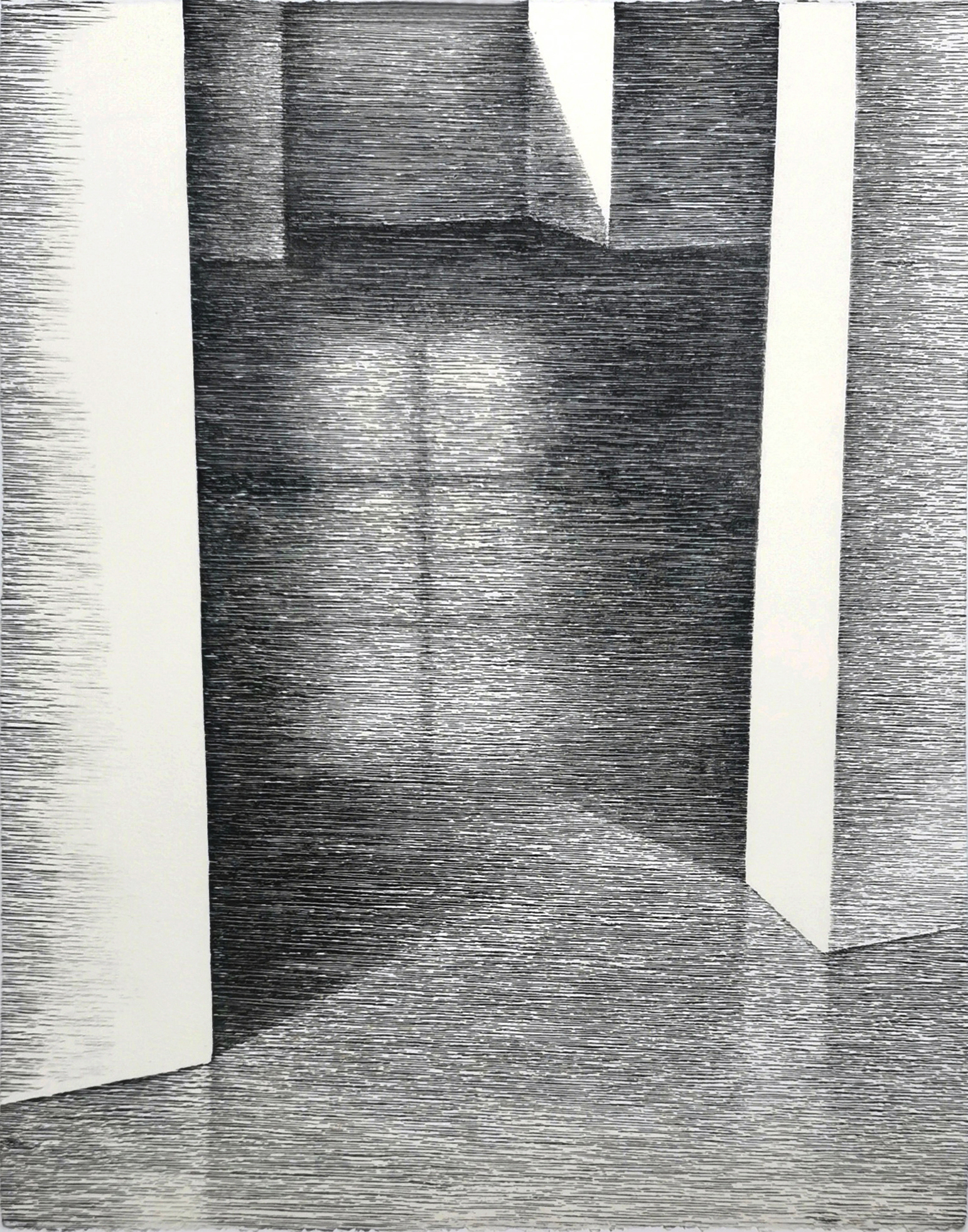 Passage Ventana. 2021. Xilografía. 48 x 38 cm