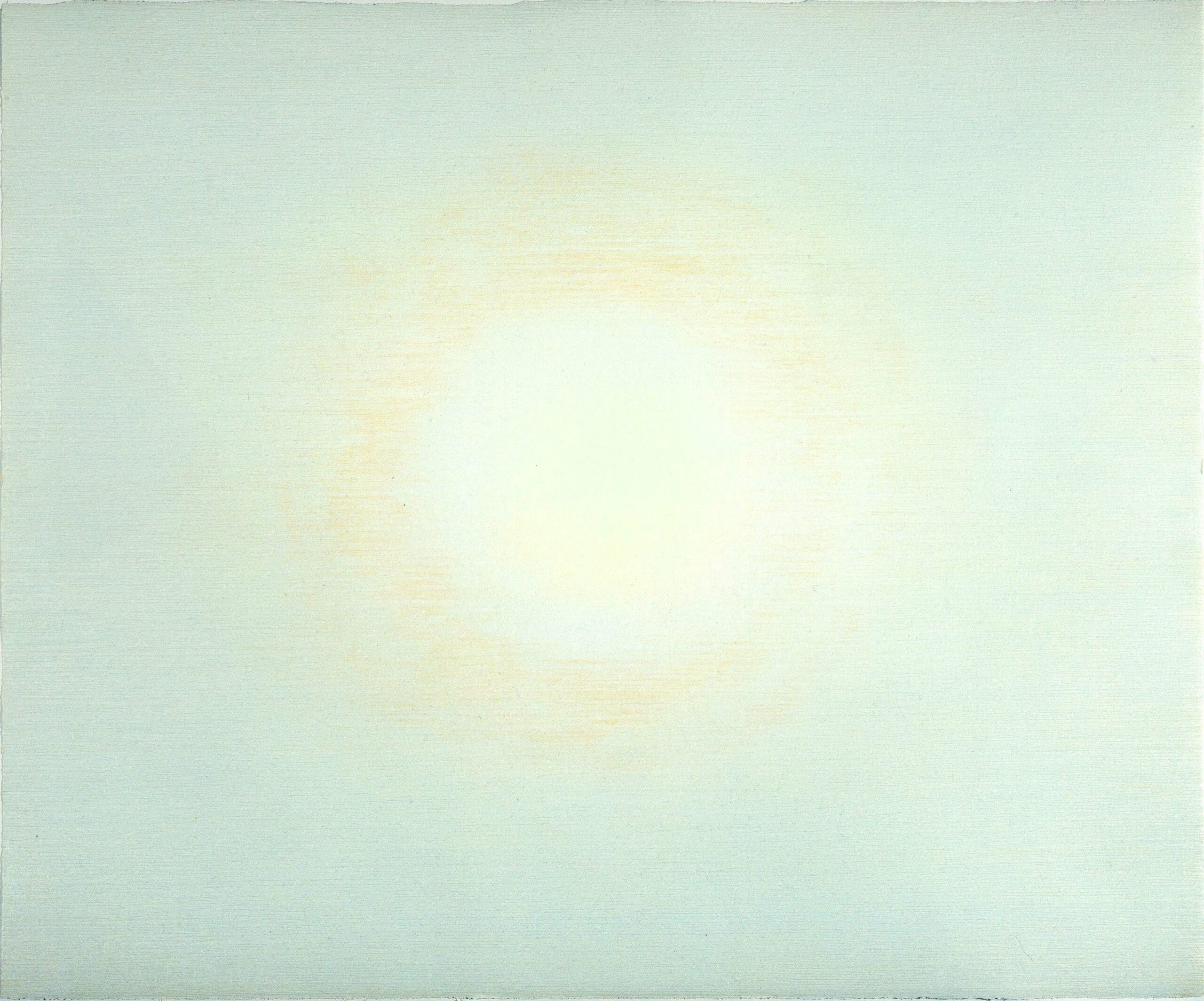 Foco 8. 2023. Xilografía. Entintado hueco y relieve. Papel azul. 49,2 x 59,2 cm