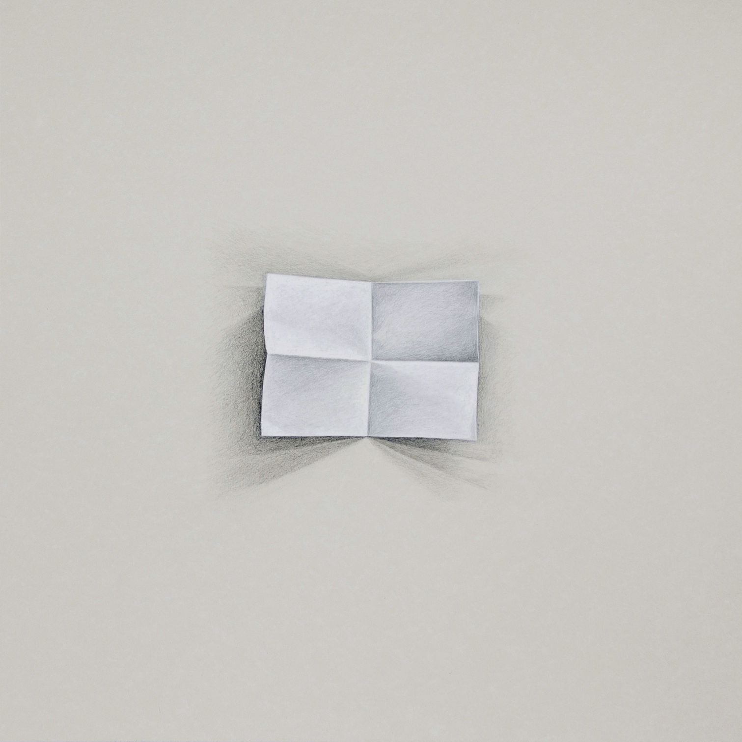 5 Nota. 2013. Lápiz sobre papel gris. 50 x 50 cm